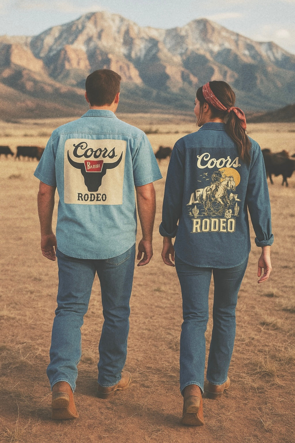 Coors Rodeo Button Down