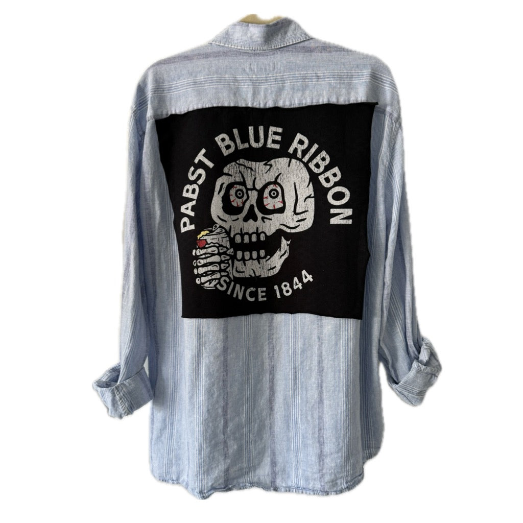 Pabst Blue Ribbon Button Down