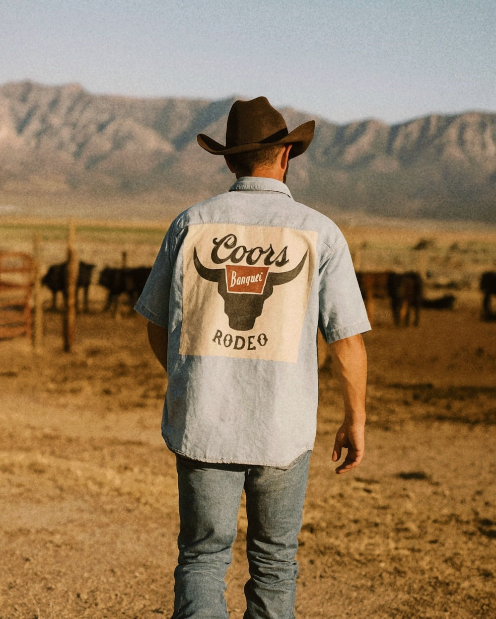 Coors Rodeo Button Down