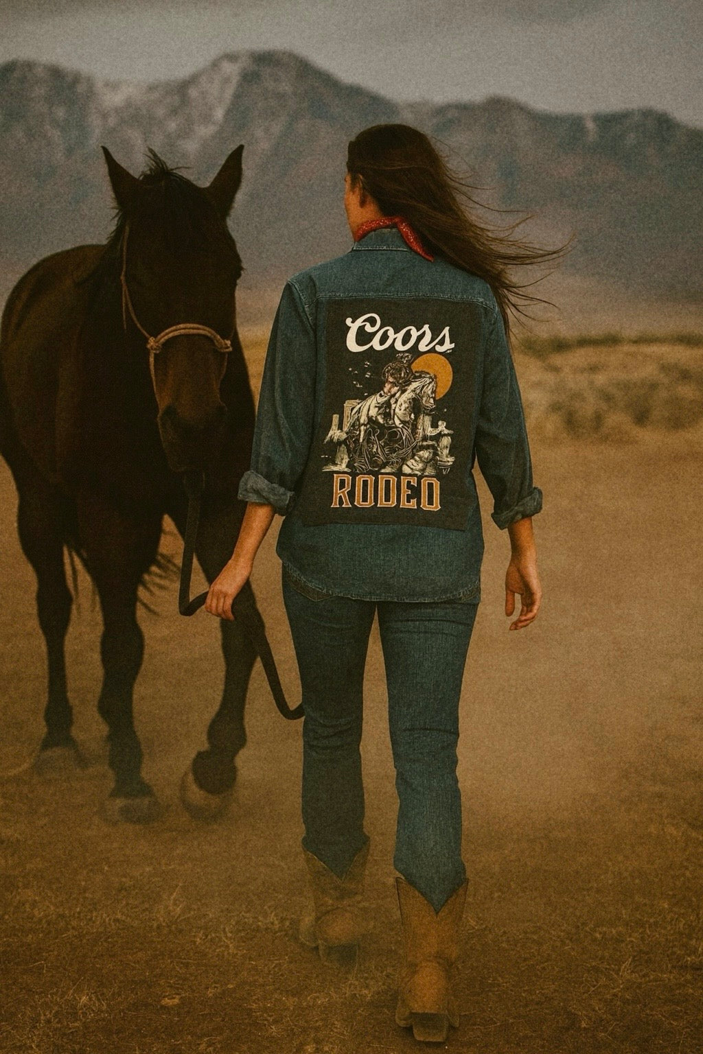 Coors Rodeo Button Down