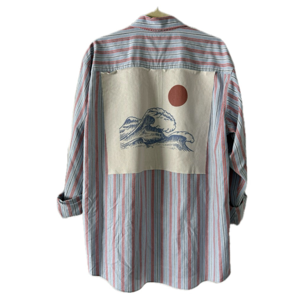 Sunset Ocean Button Down