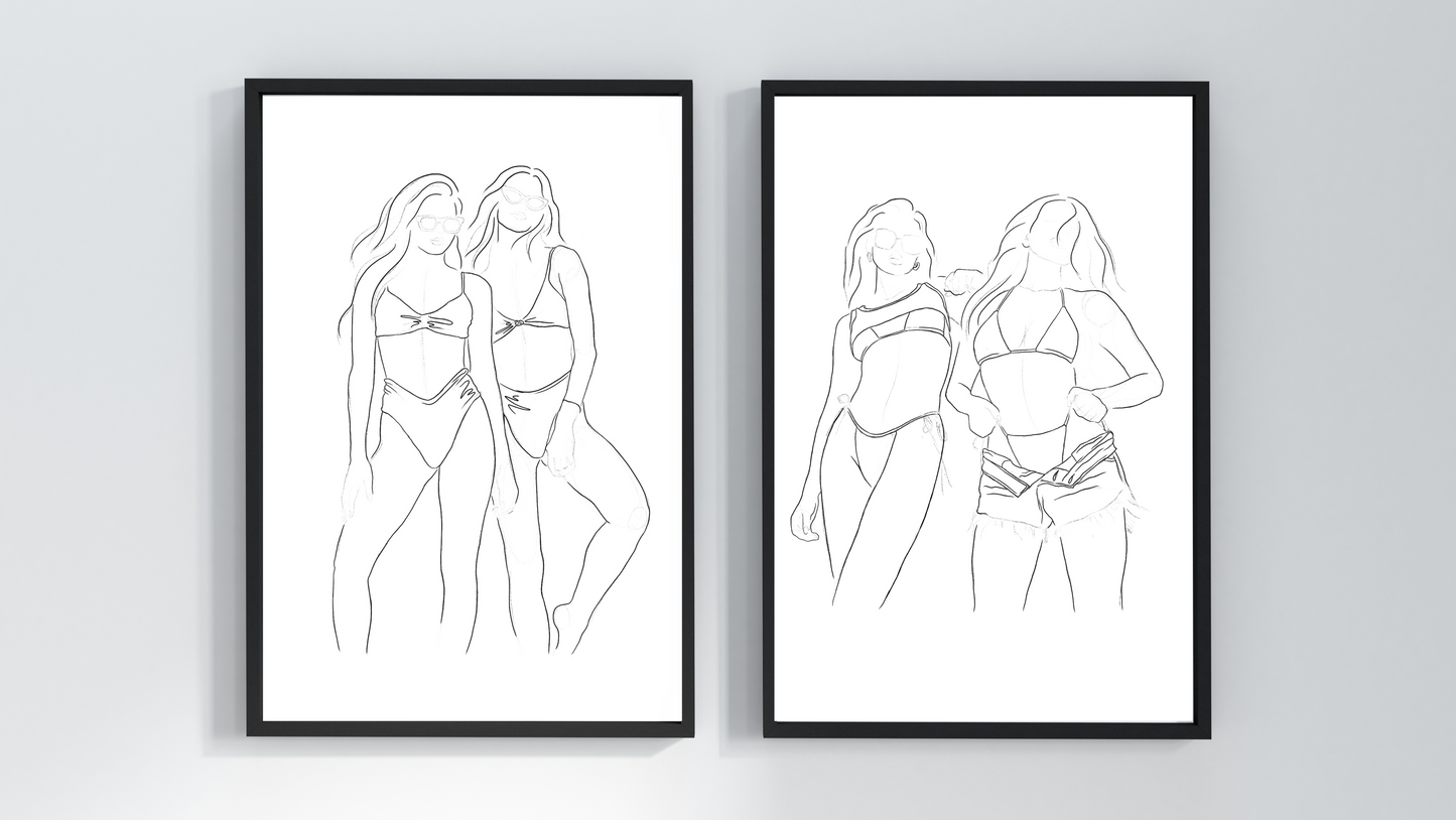 Desert Girls Print