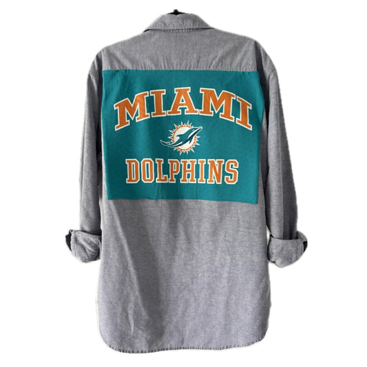 Miami Dolphins Button Down