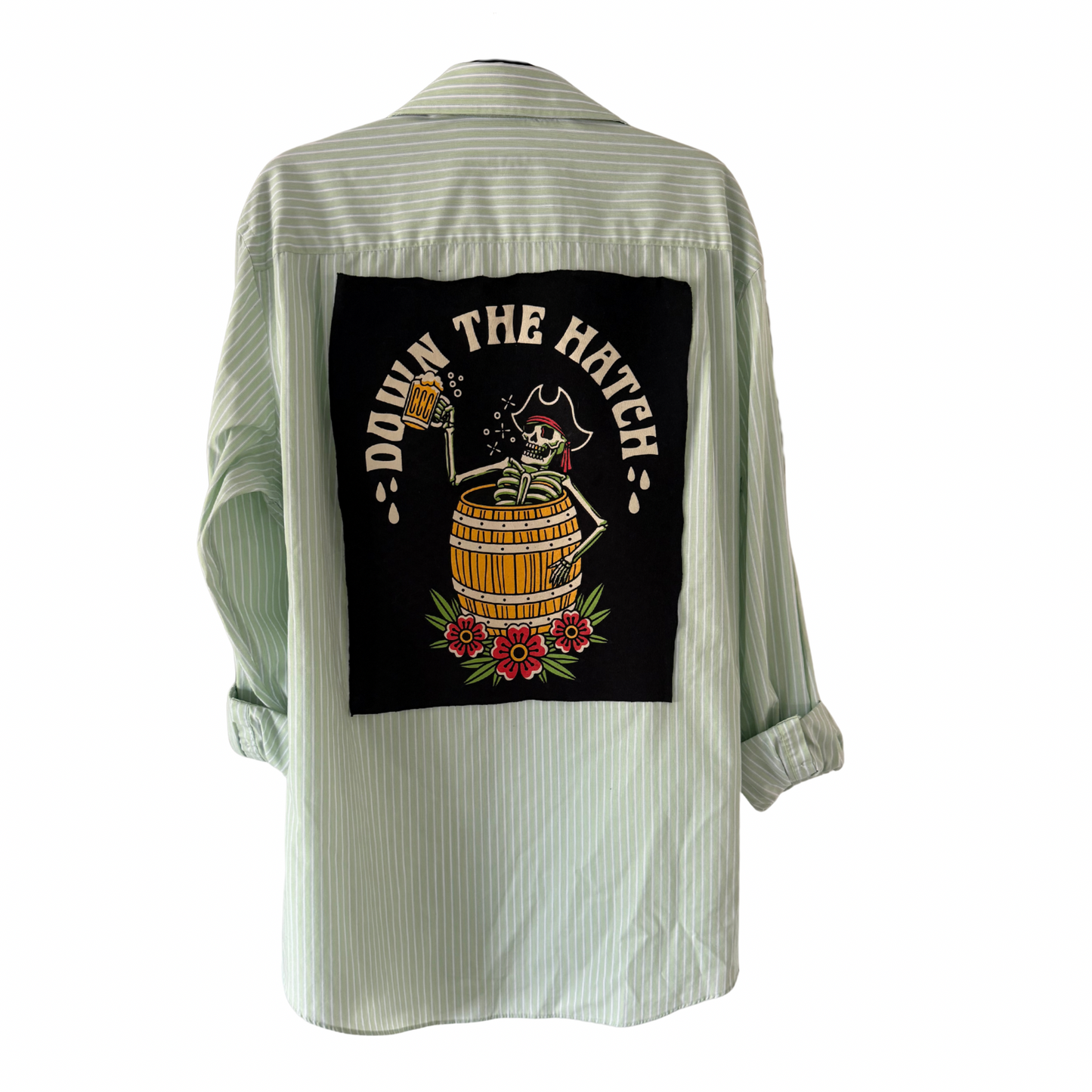 Down the Hatch Button Down