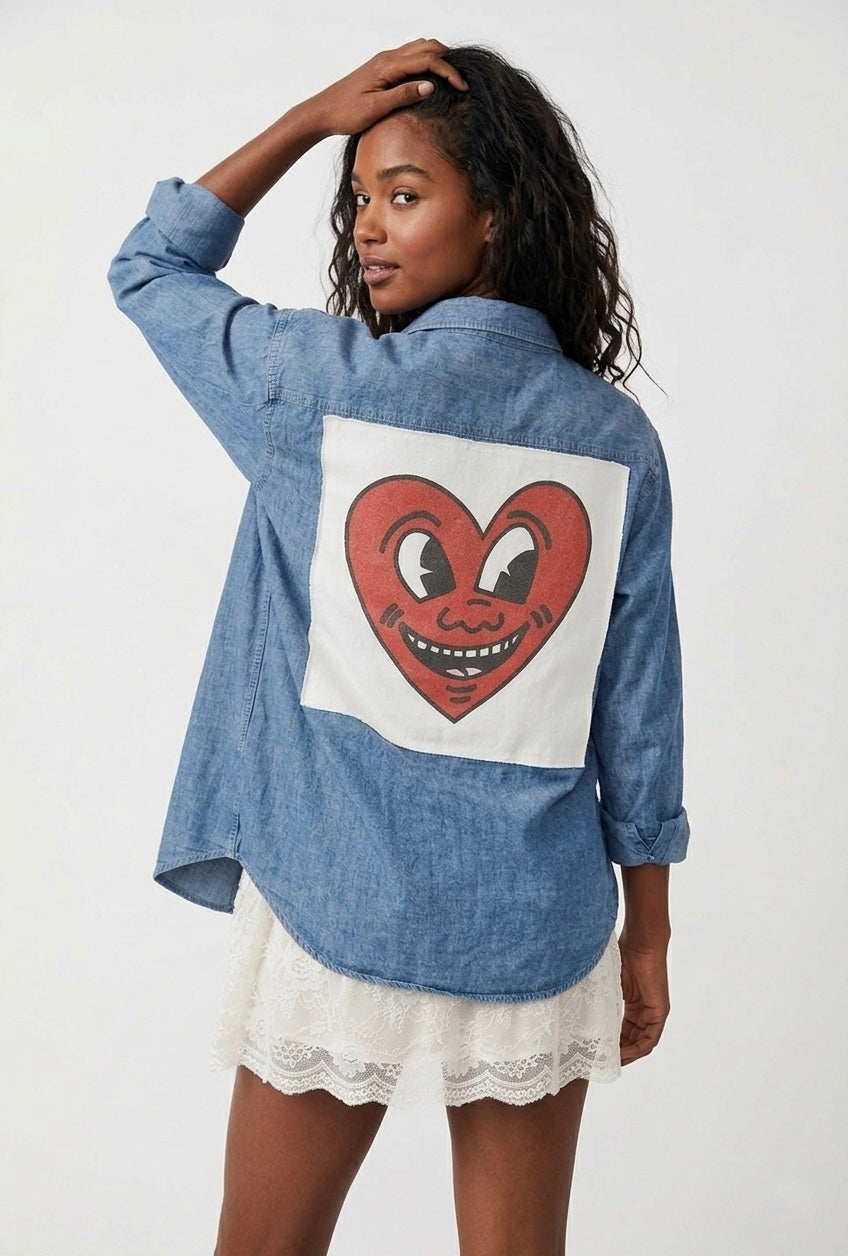 Keith Haring Button Down