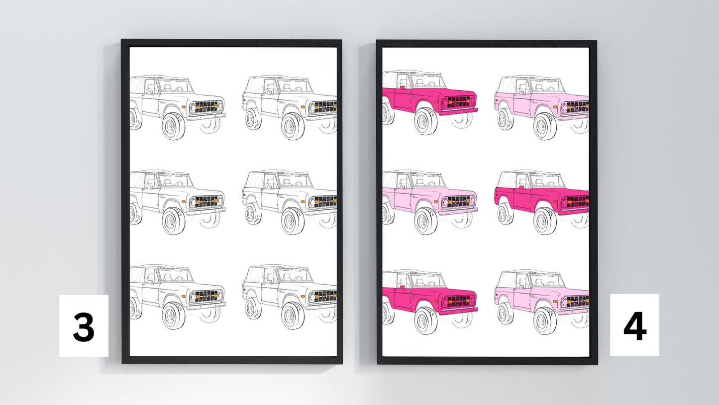 Vintage Bronco Prints