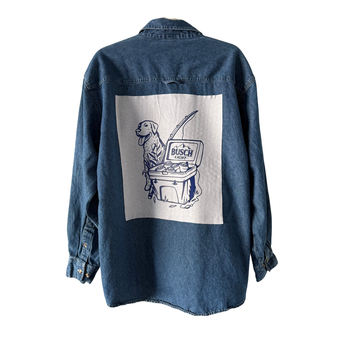Busch Light Button Down