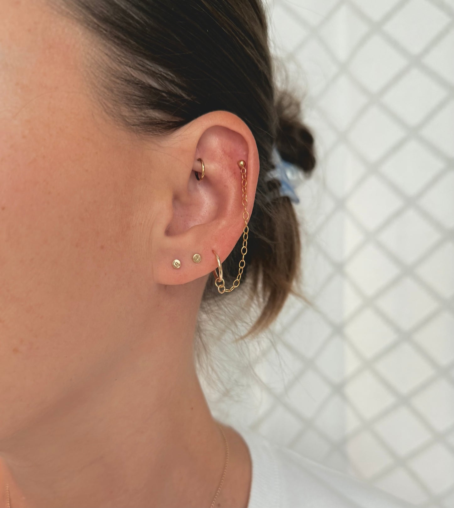 Double Hoop + Stud