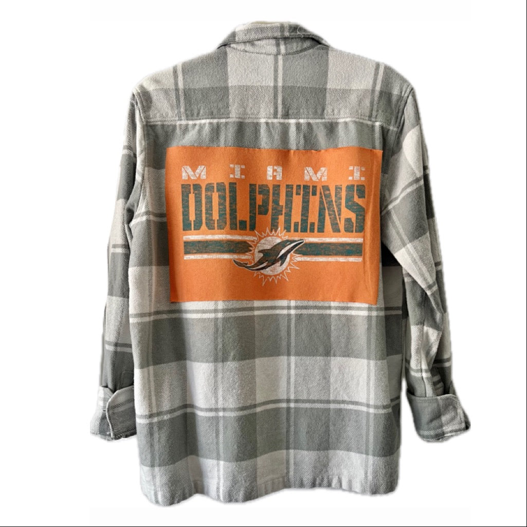 Miami dolphins flannel shirt best sale