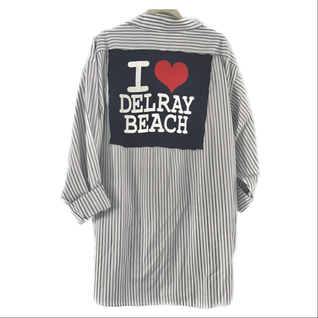 I ♥️ Delray Beach Button Down