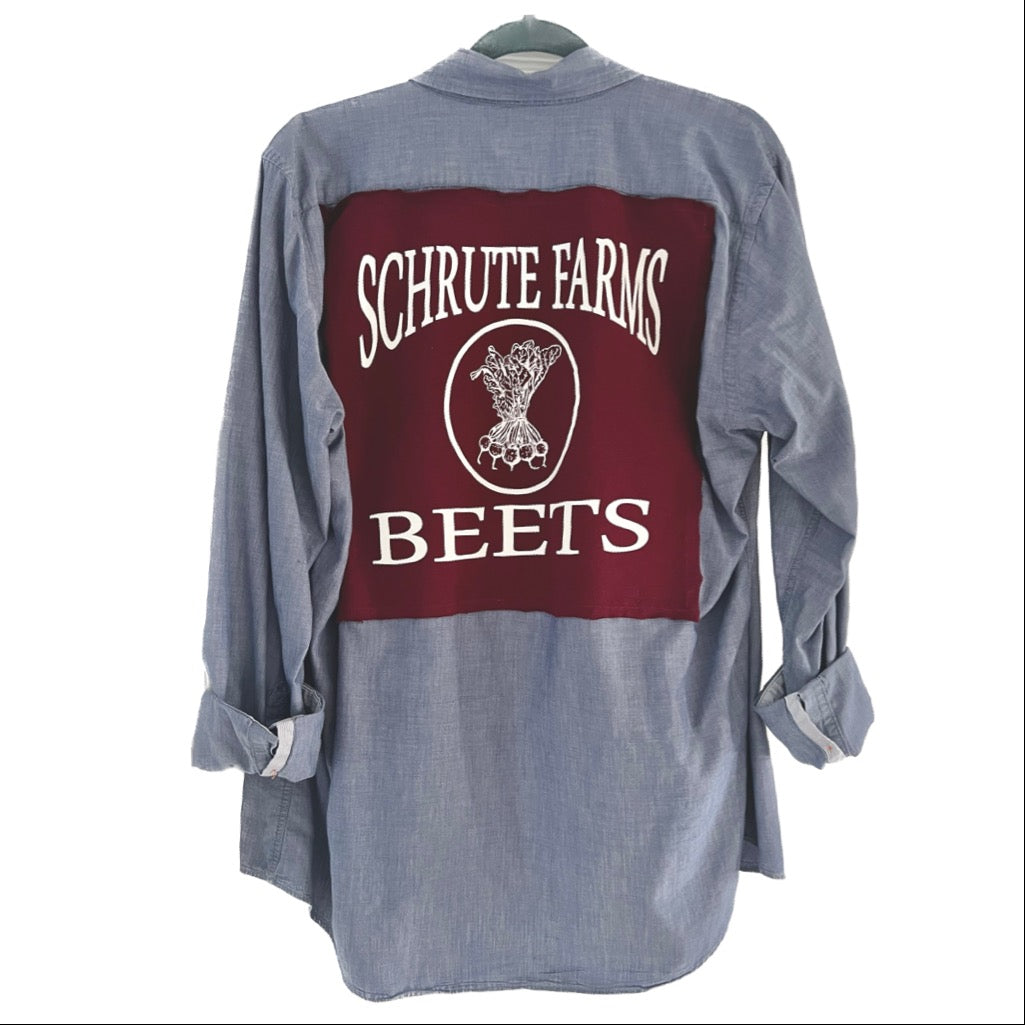 Schrute Beet Farm Button Down