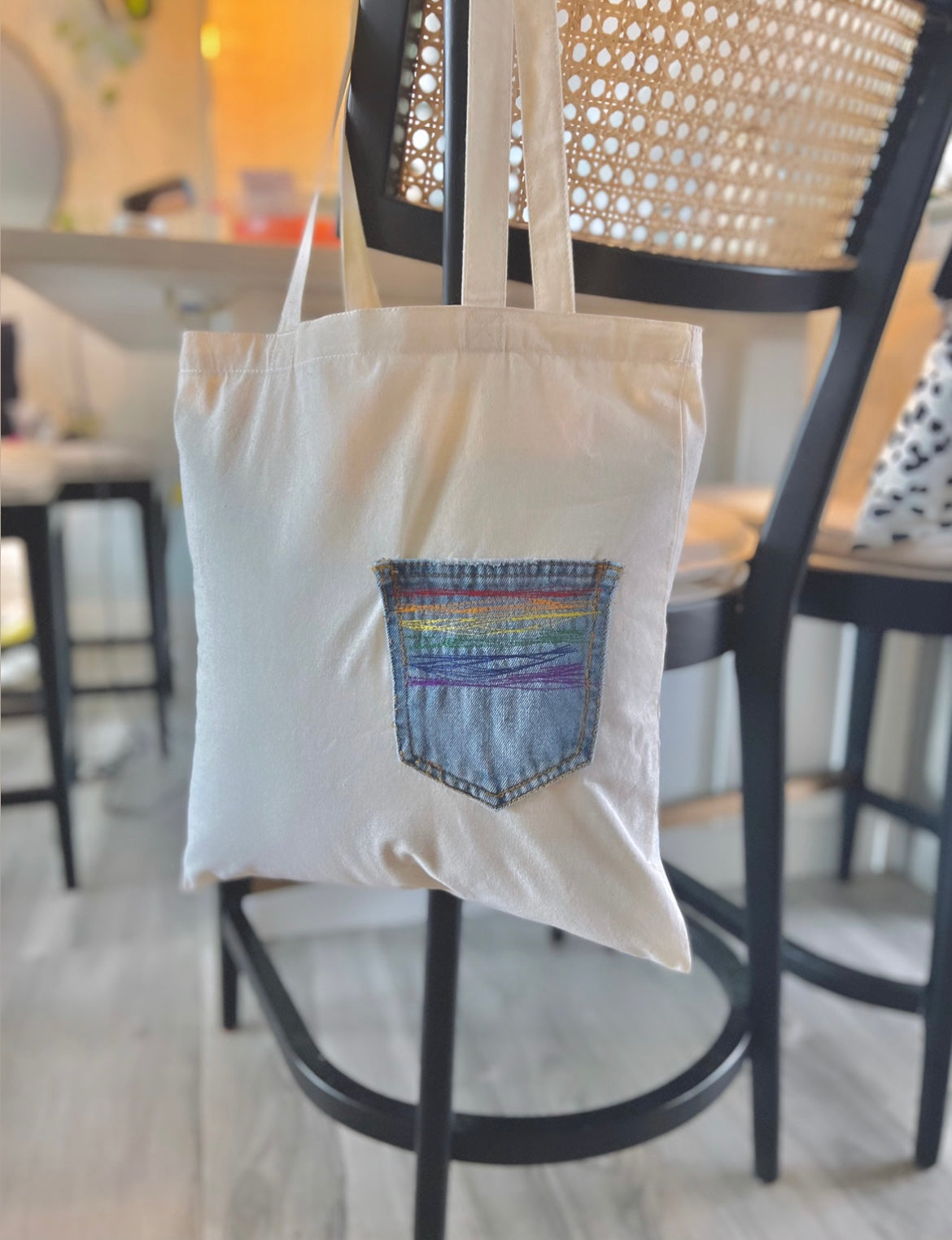 Denim Pocket Tote