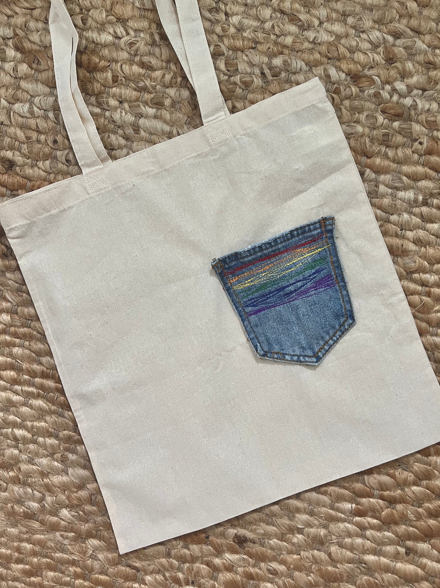 Denim Pocket Tote