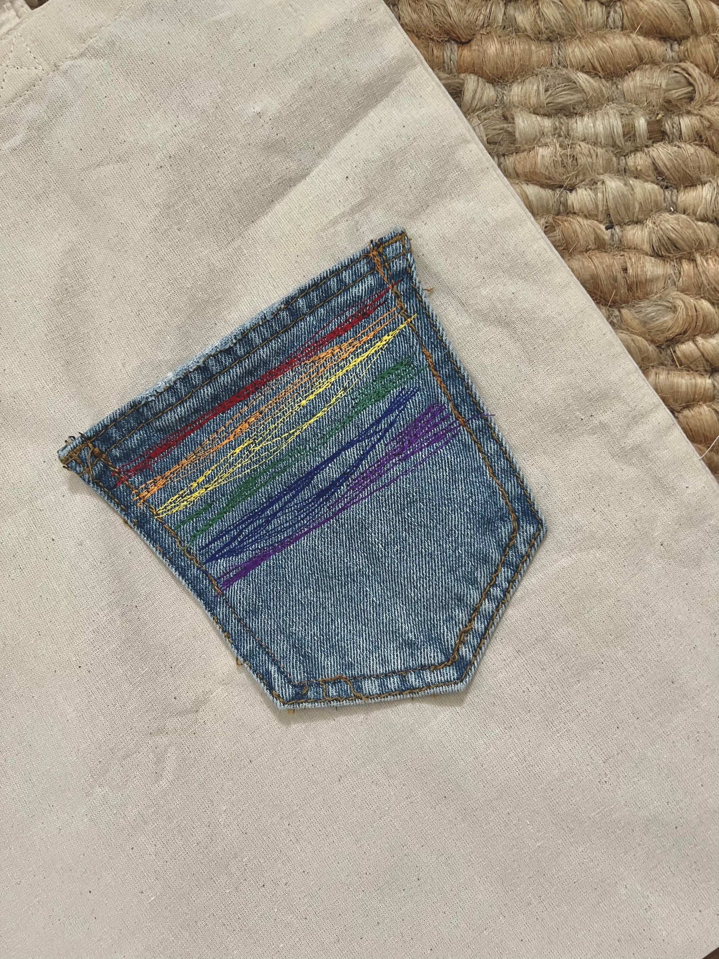 Denim Pocket Tote