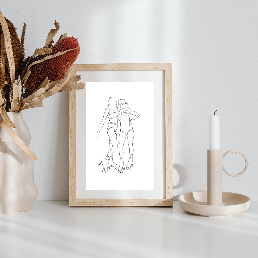 Derby Girls Print