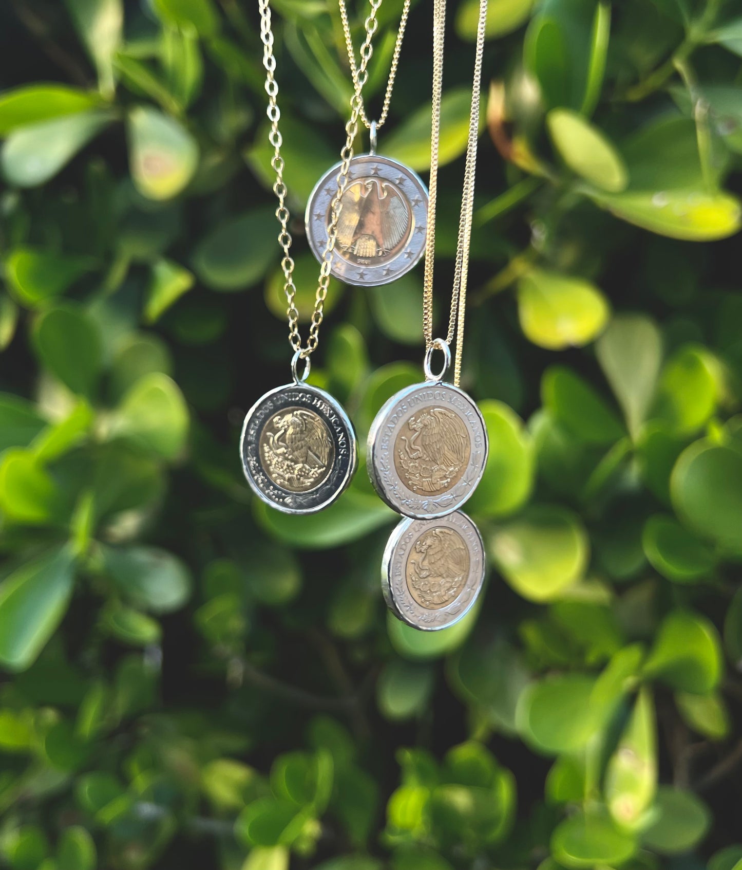 Golden Eagle Coin Pendant