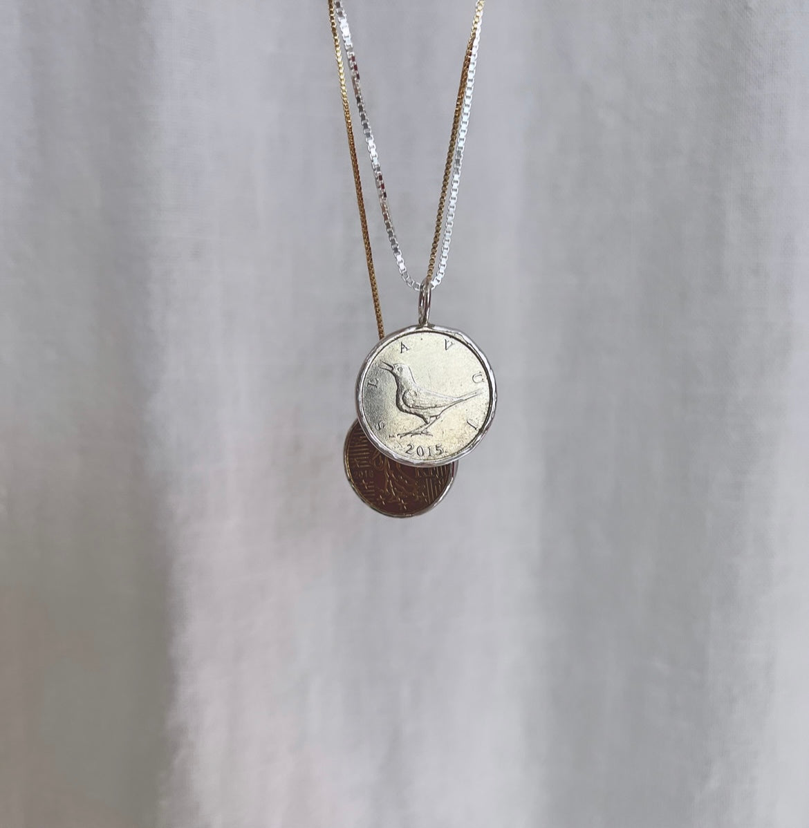 Free Bird Coin Pendant