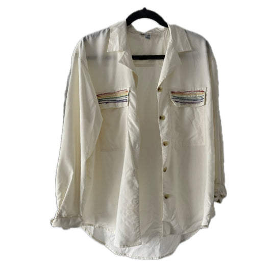 Rainbow Button Down
