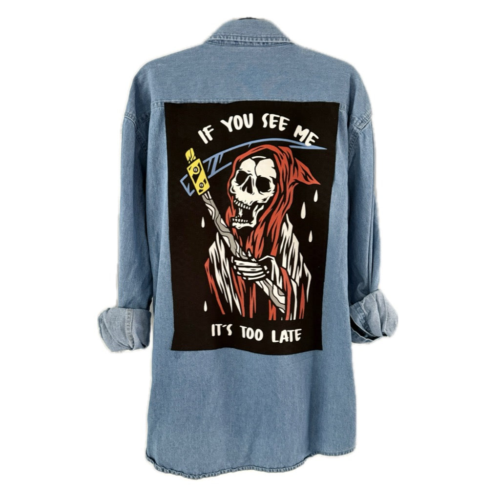 Grim Reaper Button Down
