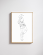 Denim Cowgirl #3 Print