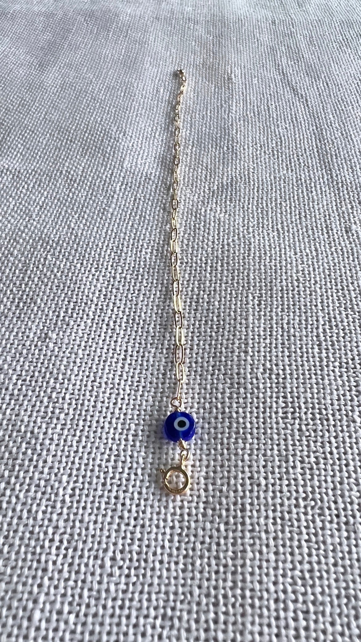 Evil Eye Paperclip Chain
