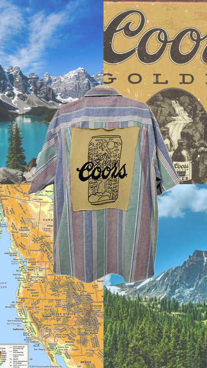 Coors Stripe Button Down