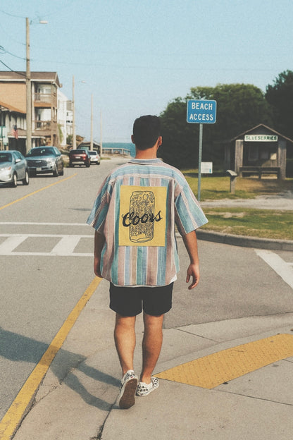 Coors Stripe Button Down
