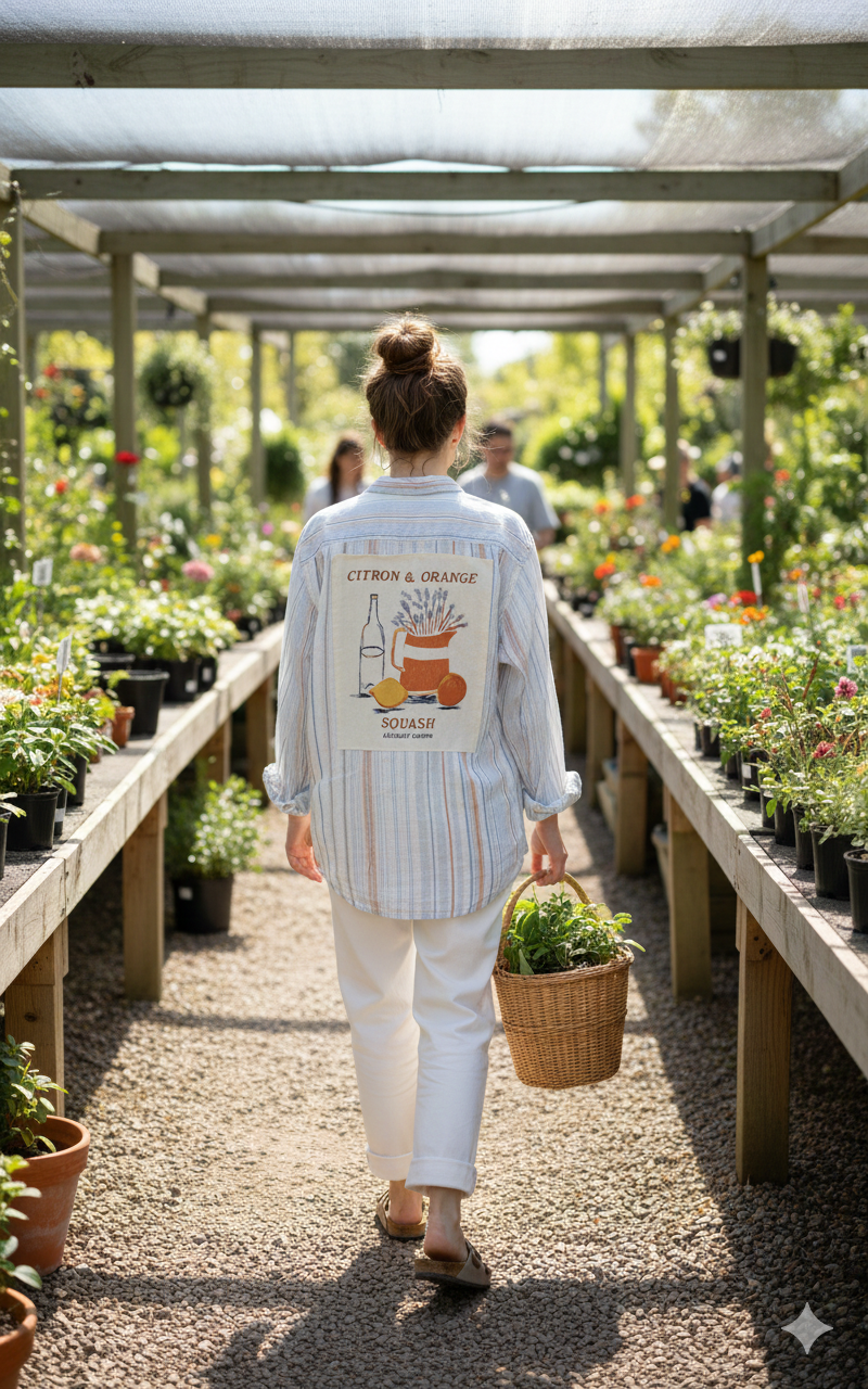 Citron & Orange Button Down