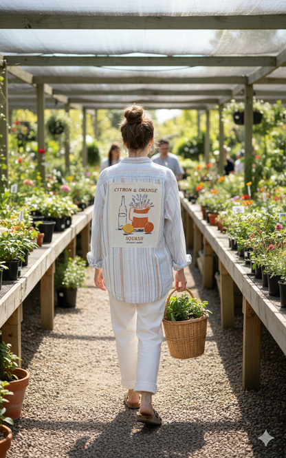 Citron & Orange Button Down
