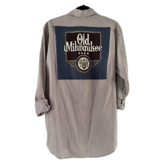 Old Milwaukee Beer Button Down