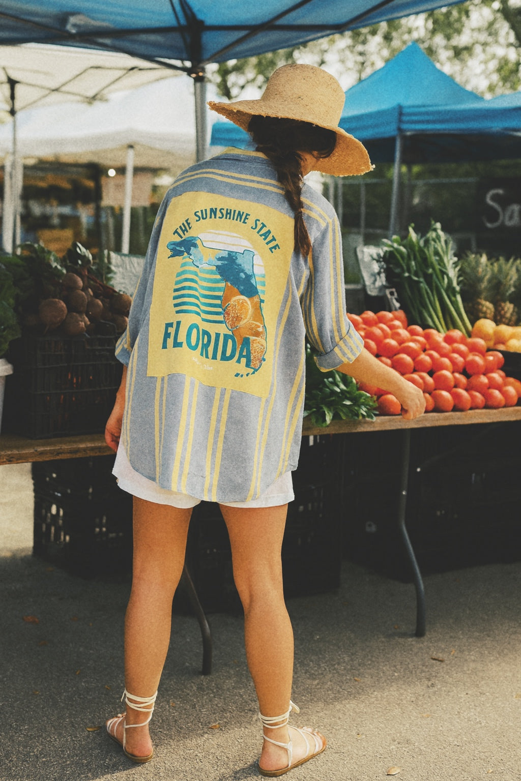 Florida Sunshine State Button Down