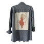 Metallic Moon Cowgirl Button Down
