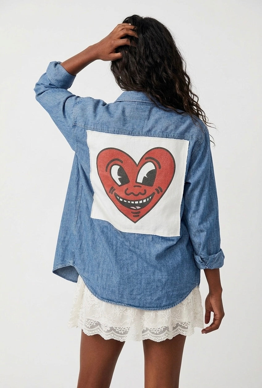 Keith Haring Button Down