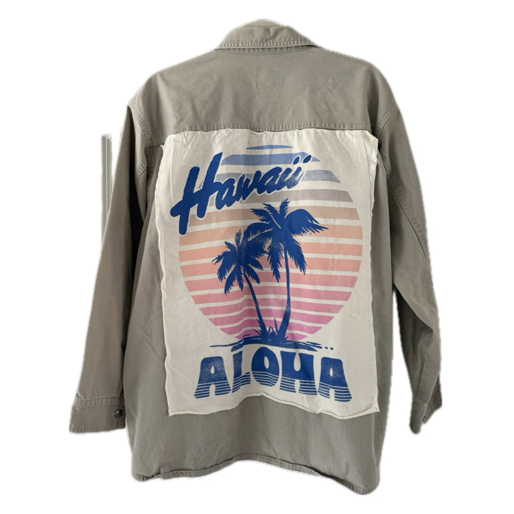 Hawaii Aloha Button Down Jacket