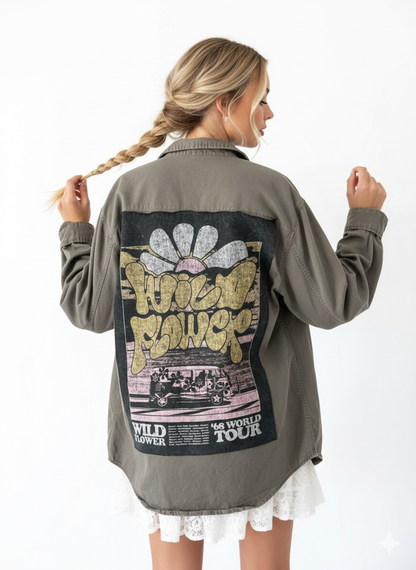 Wild Flower Button Down