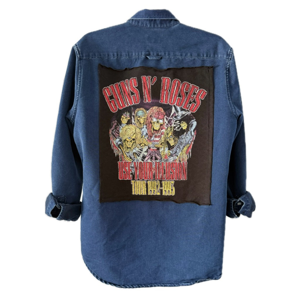 Guns N Roses Button Down