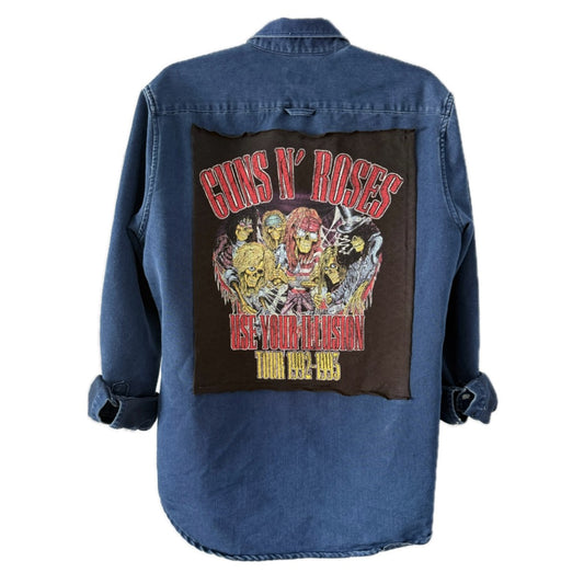 Guns N Roses Button Down