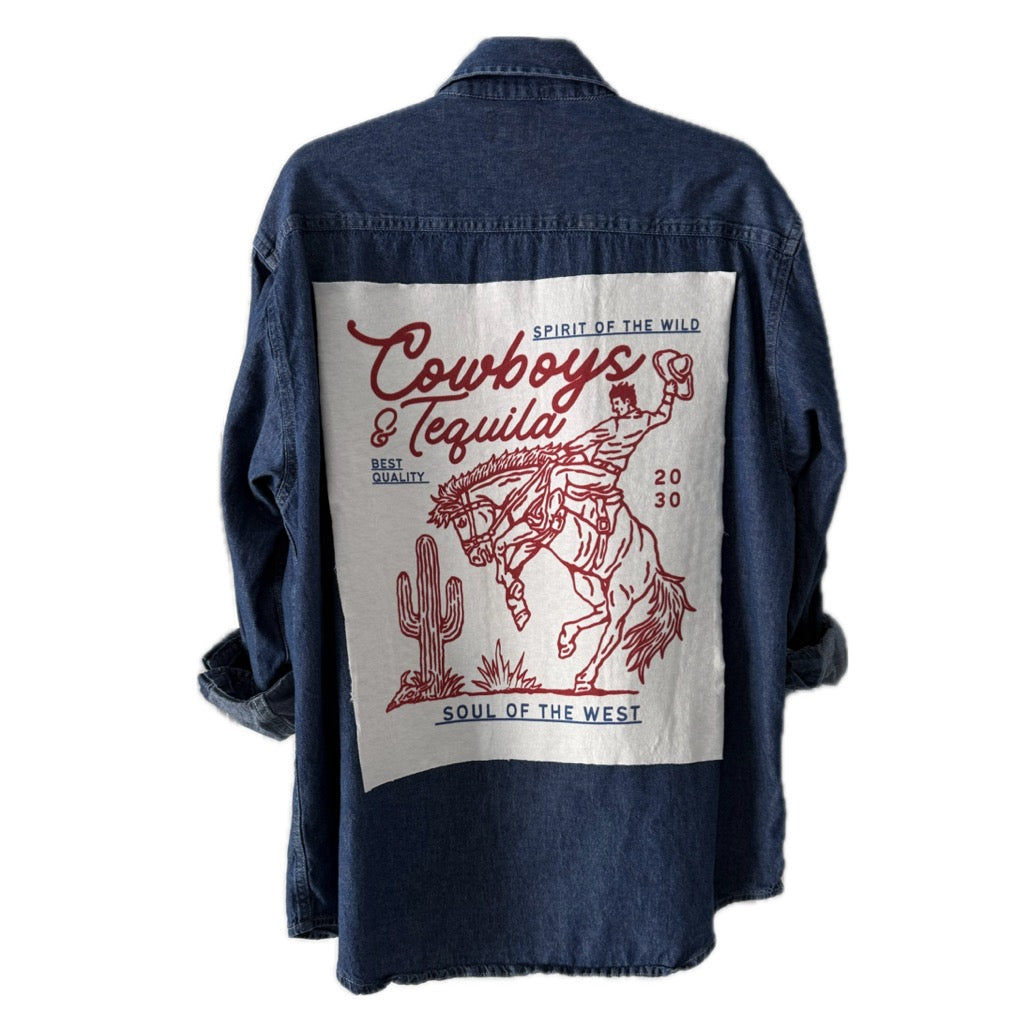 Cowboys & Tequila Button Down