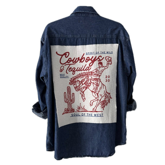Cowboys & Tequila Button Down