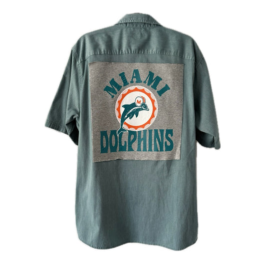 Miami Dolphins Button Down