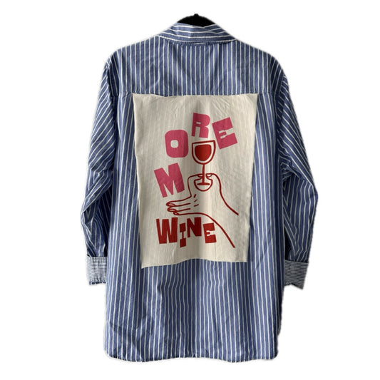 More Wine Button Down