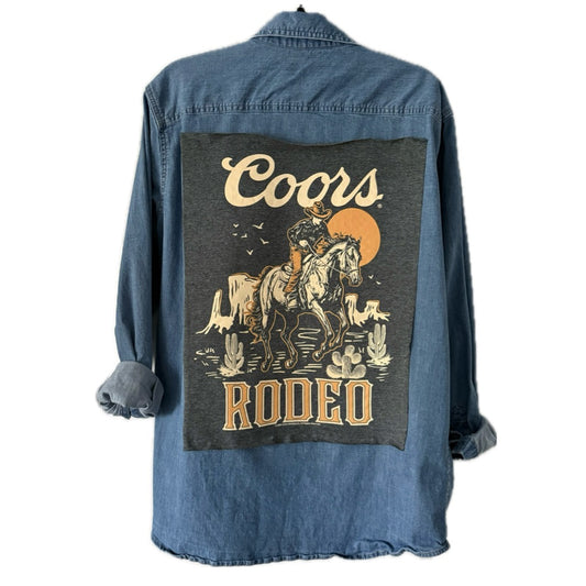 Coors Rodeo Button Down