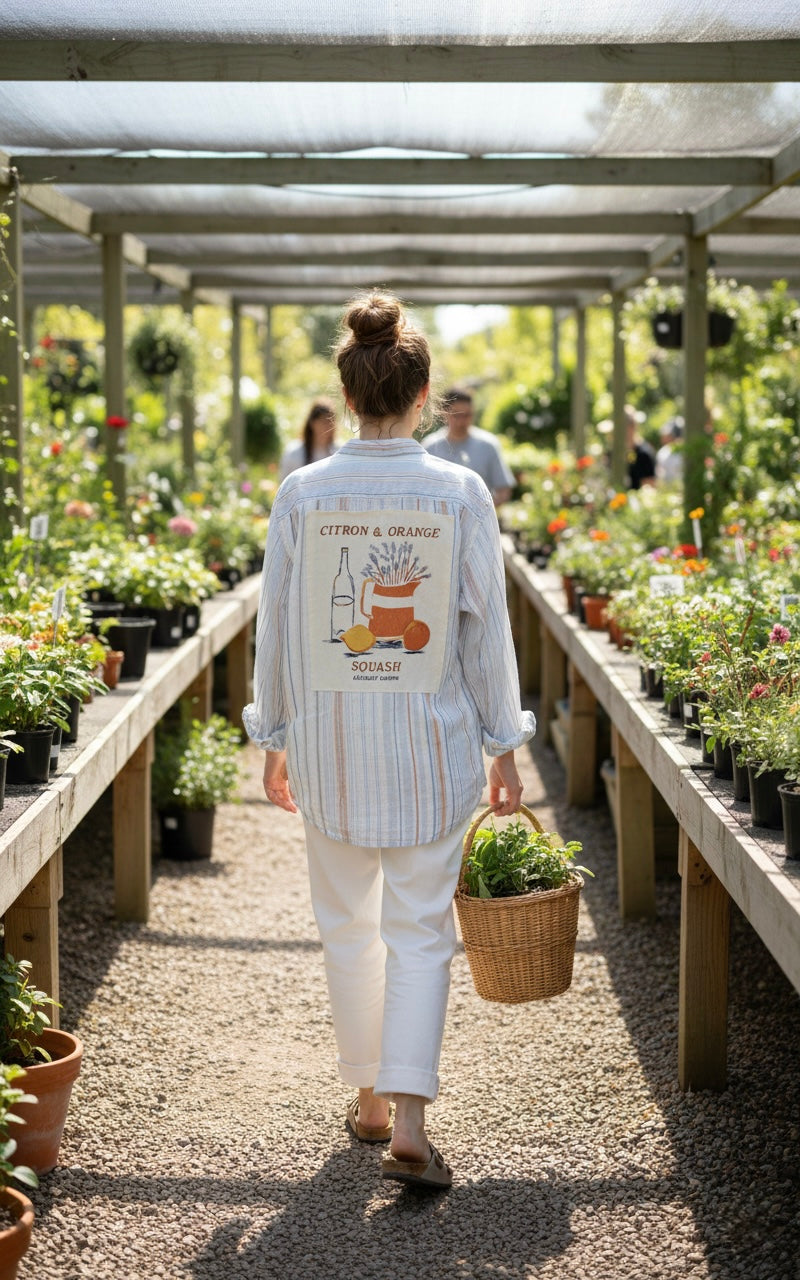 Citron & Orange Button Down