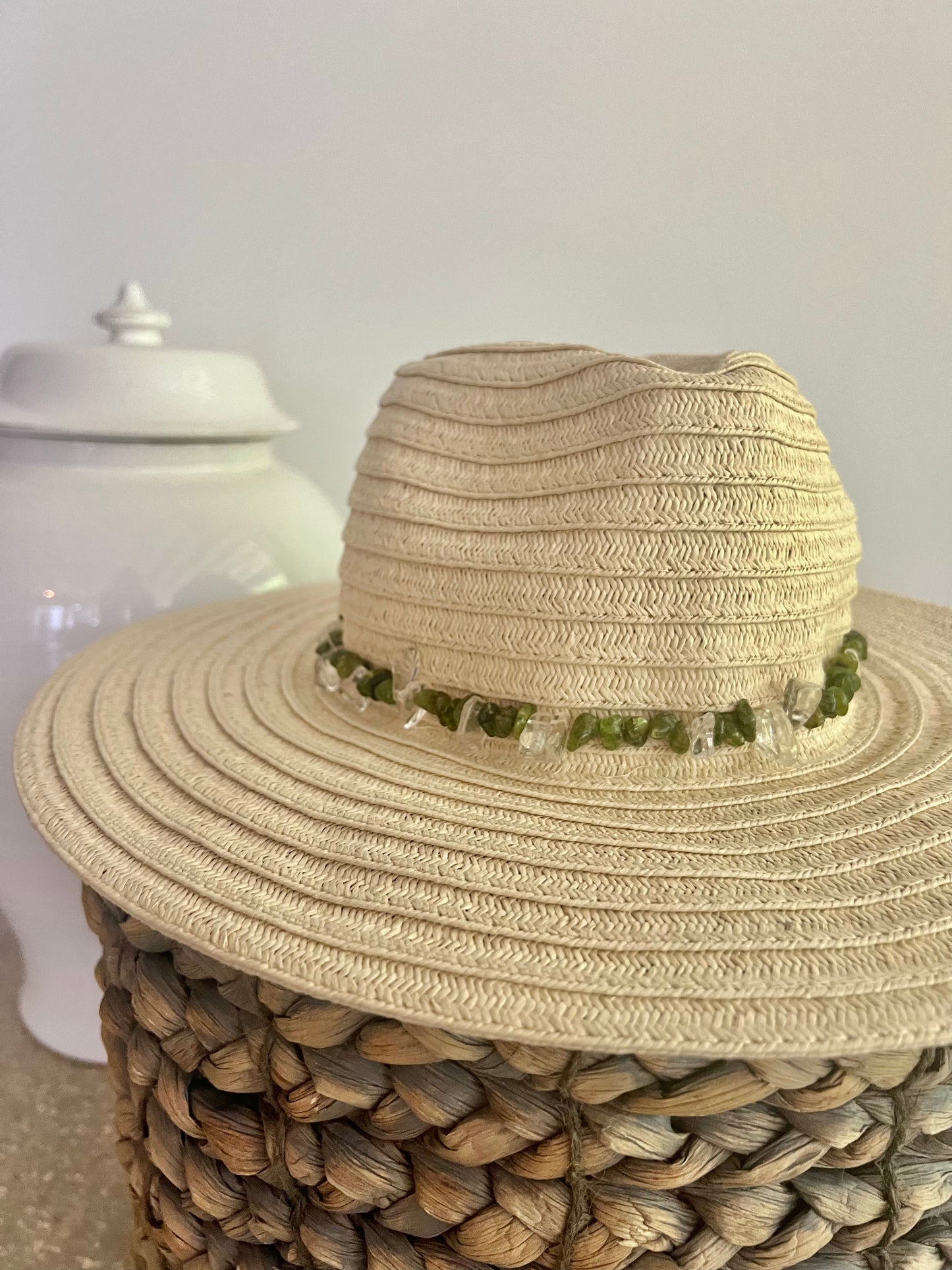 Green Agate Hat Band