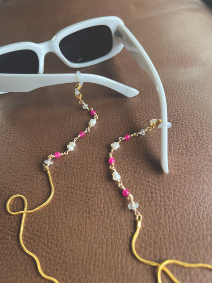 Pink Jade Sunnies Chain