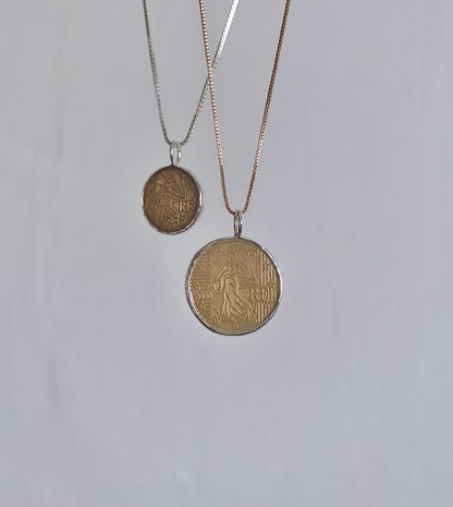 Large Goddess Coin Pendant