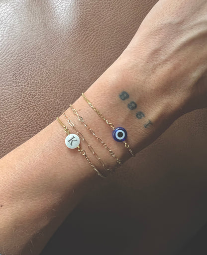 Evil Eye Slider Bracelet