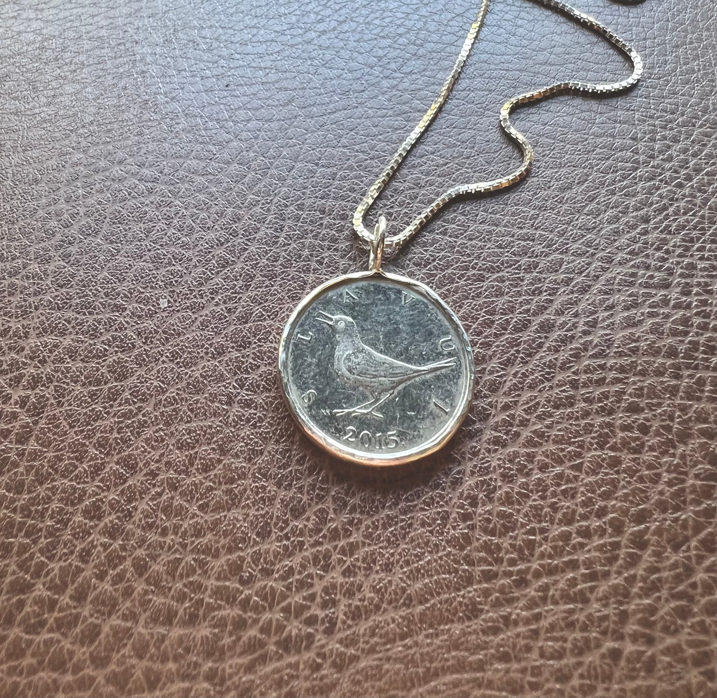 Free Bird Coin Pendant
