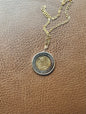 Large Golden Eagle Coin Pendant