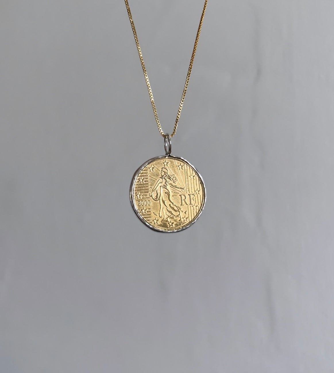 Gold Coin Pendant Necklace for Women Girls Men 925 Sterling Silver 18K Gold  Plated Simple Round Chain Goddess Worship Celebrity Medal Reversible  Keepsake Chic Choker Fashion Jewelry Gifts Box - Walmart.com